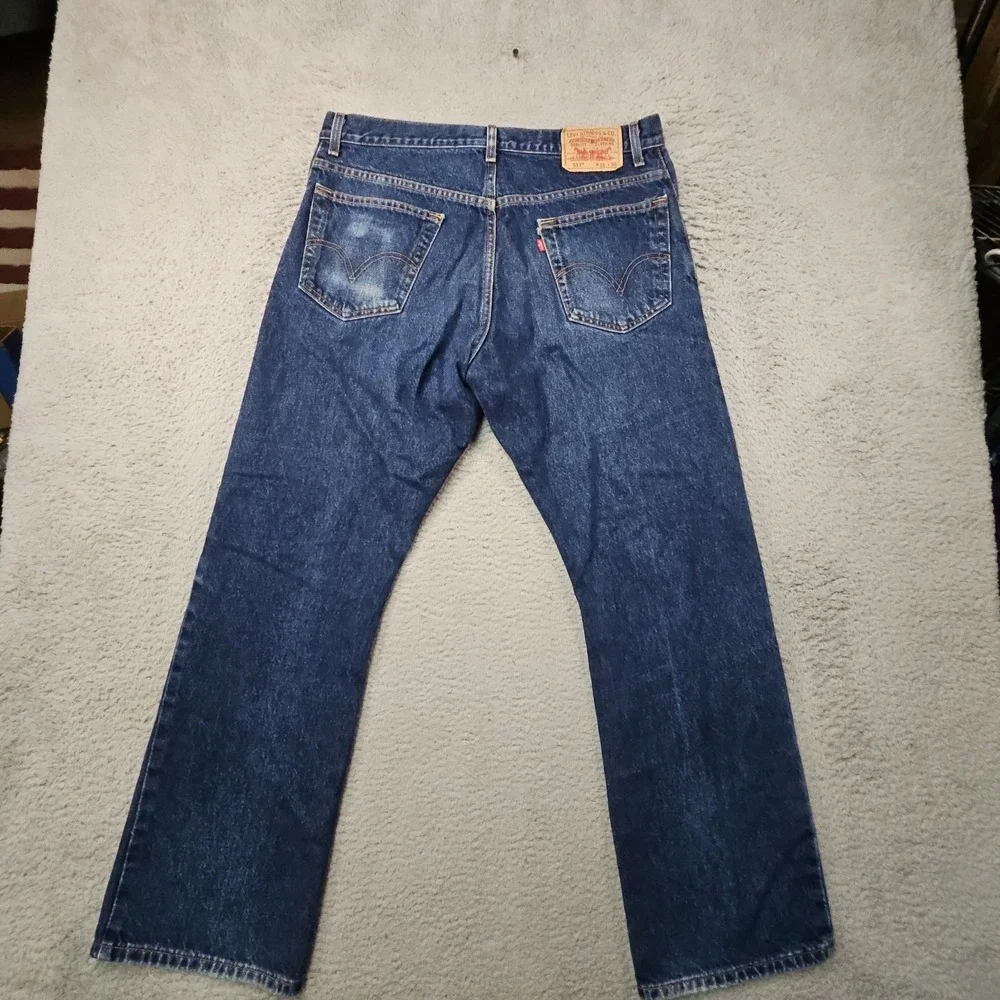 VTG Levis 517 Jeans Mens 36x30 Blue Denim Western Bootcut Ranch Rodeo Y2K Mexico